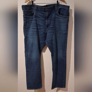 Ralph Lauren Men's Dark Blue Hampton Relaxed Straight Jeans